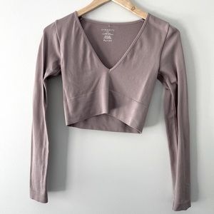 Dynamite long sleeve crop top